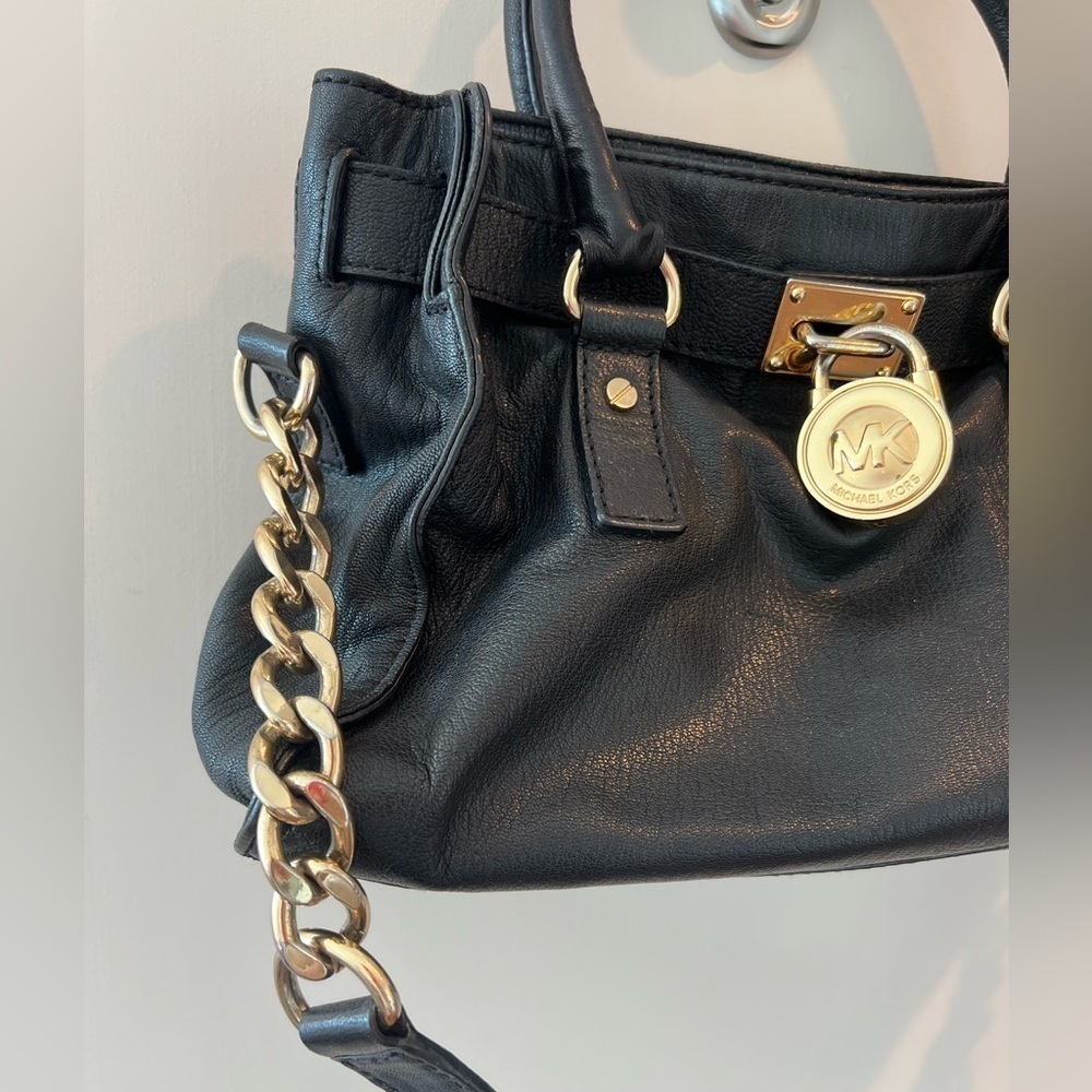 Michael Kors Black Leather Handbag - Picture 4 of 15